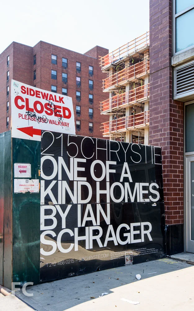 Marketing signage on site.