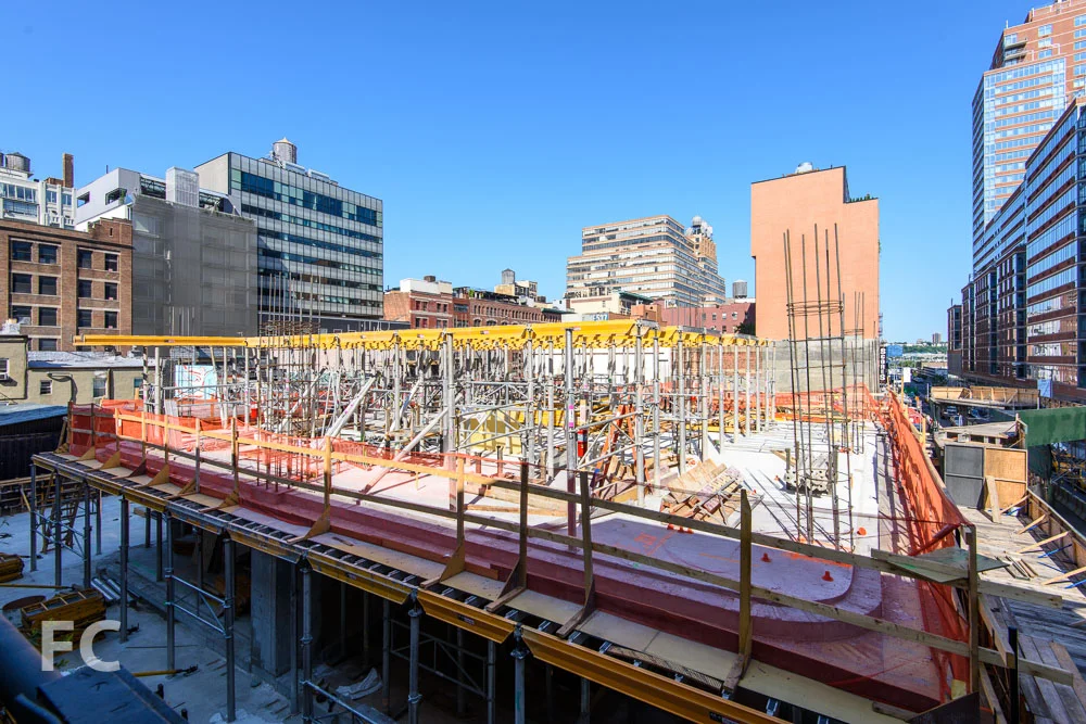 Northeast corner of the site from the High Line.