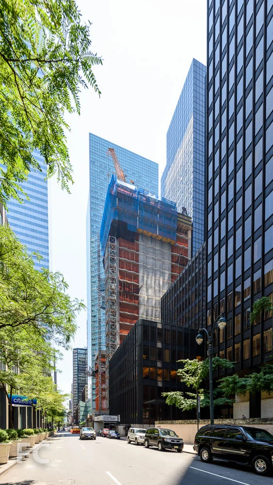 West façade from East 53rd Street.