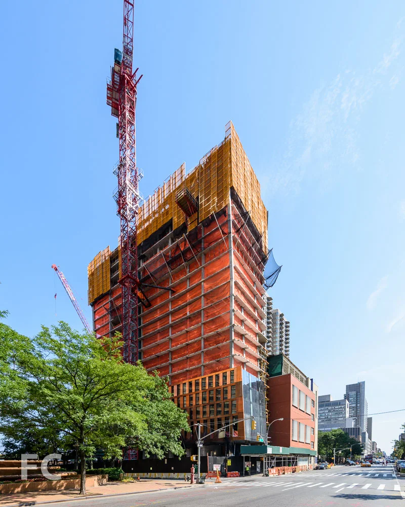 Northwest corner of the site from First Avenue.