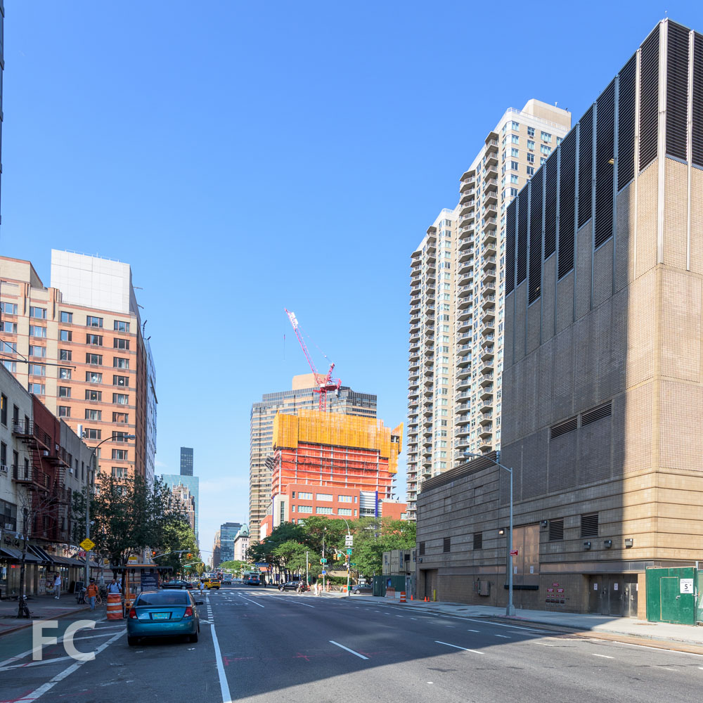Looking north on First Avenue.