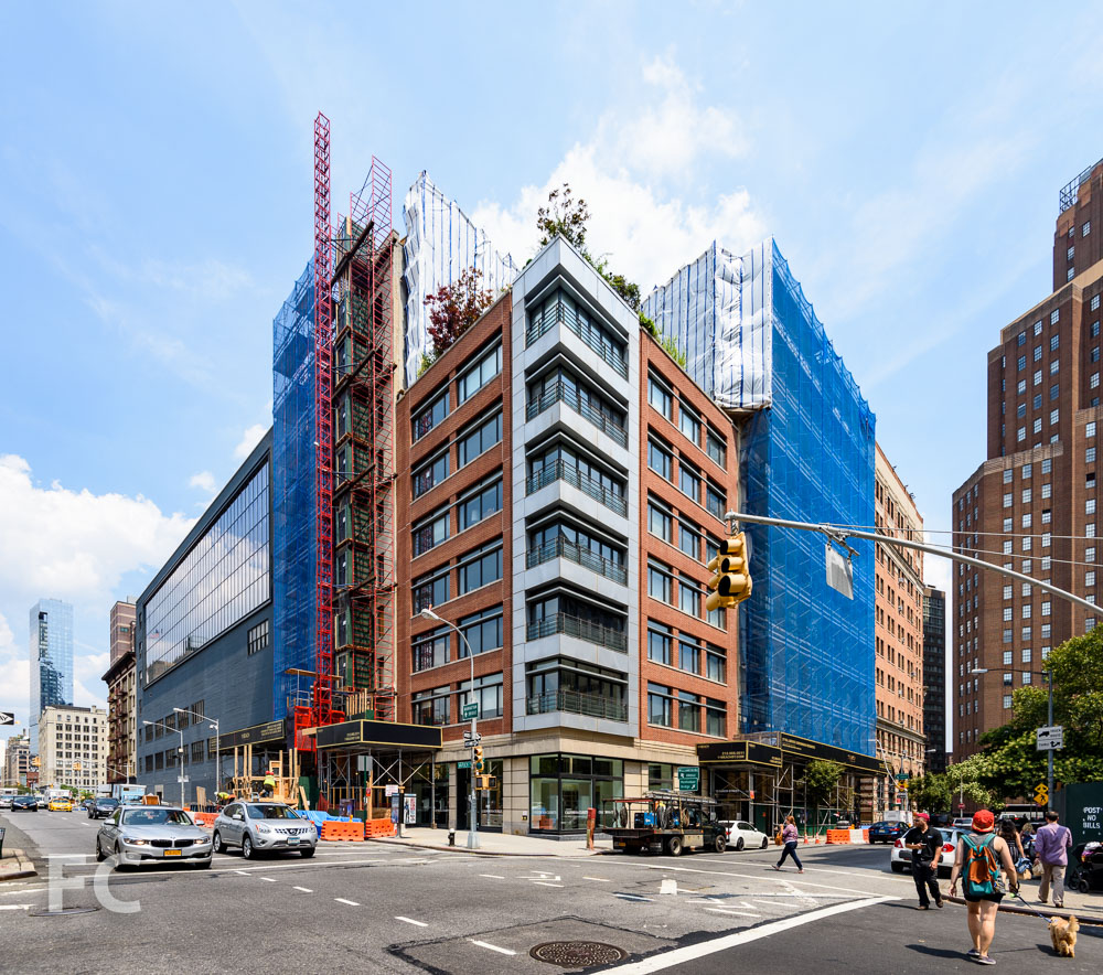 Southwest corner from Varick Street.