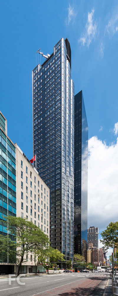 Southeast corner from First Avenue.