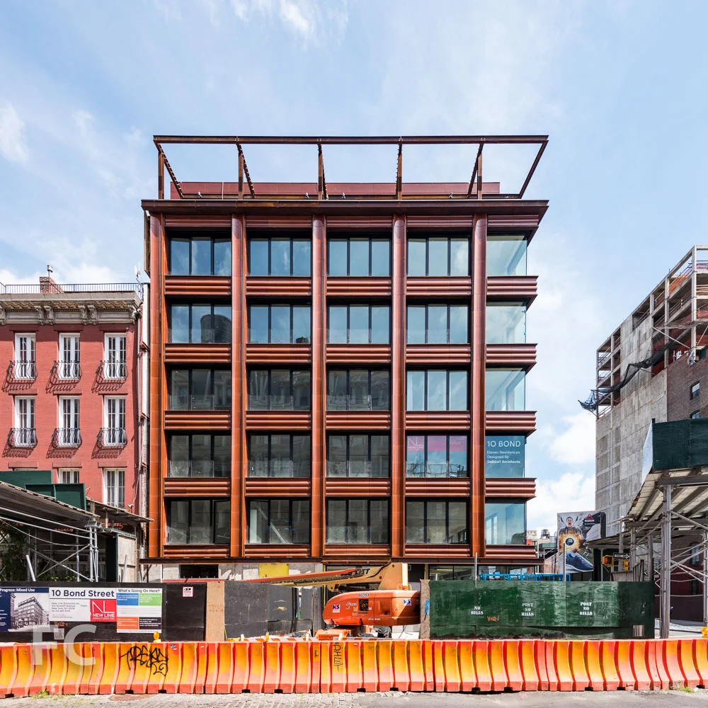 South elevation from Bond Street.