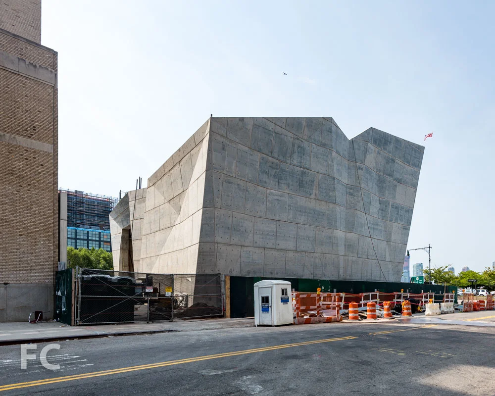 Northeast corner of the Salt Shed from Spring Street.