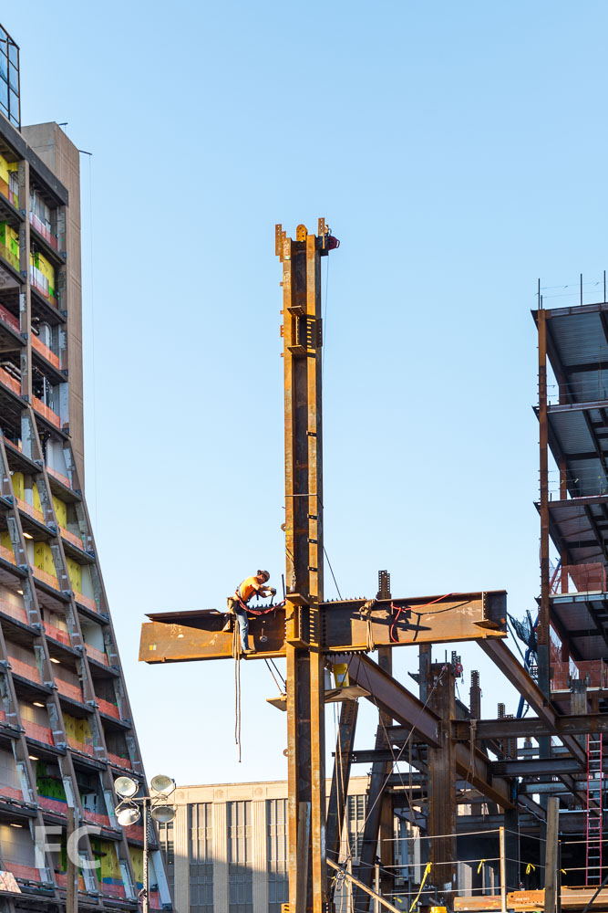 Superstructure underway on 30 Hudson Yards.