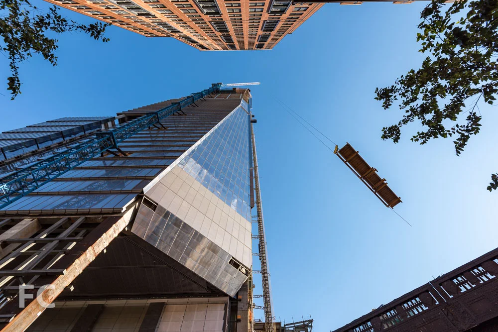Southeast corner of 10 Hudson Yards.