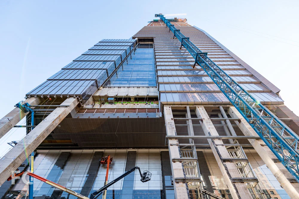 South façade of 10 Hudson Yards.