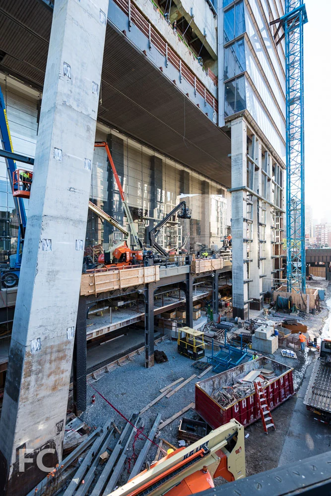 The High Line passageway underneath 10 Hudson Yards.