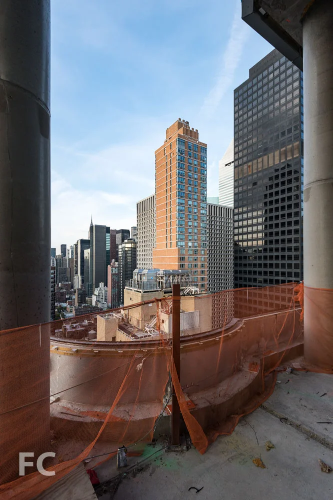 Looking south from the 34th floor terrace.