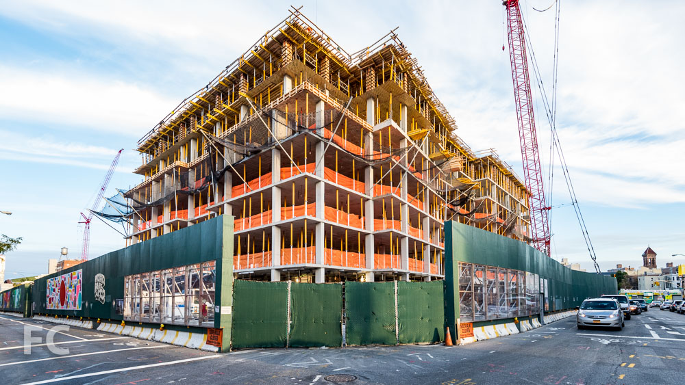 Southeast corner from Dean Street and Vanderbilt Avenue.