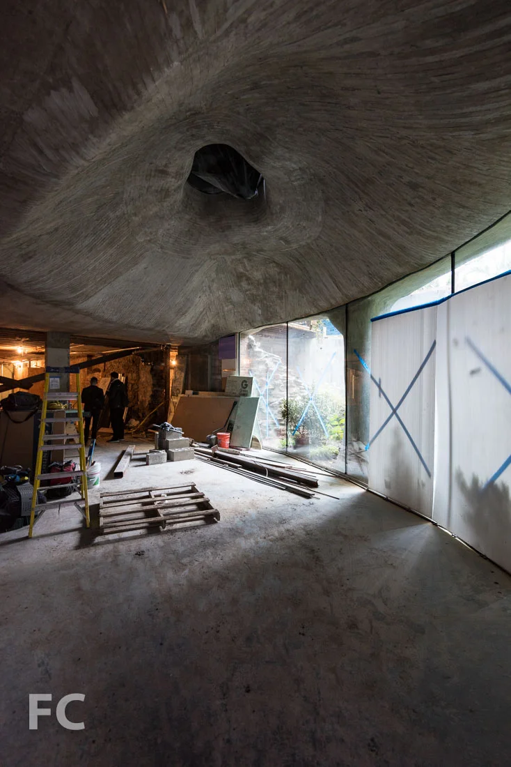 Fitness center under construction.