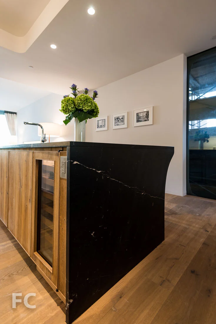 Kitchen island detail.