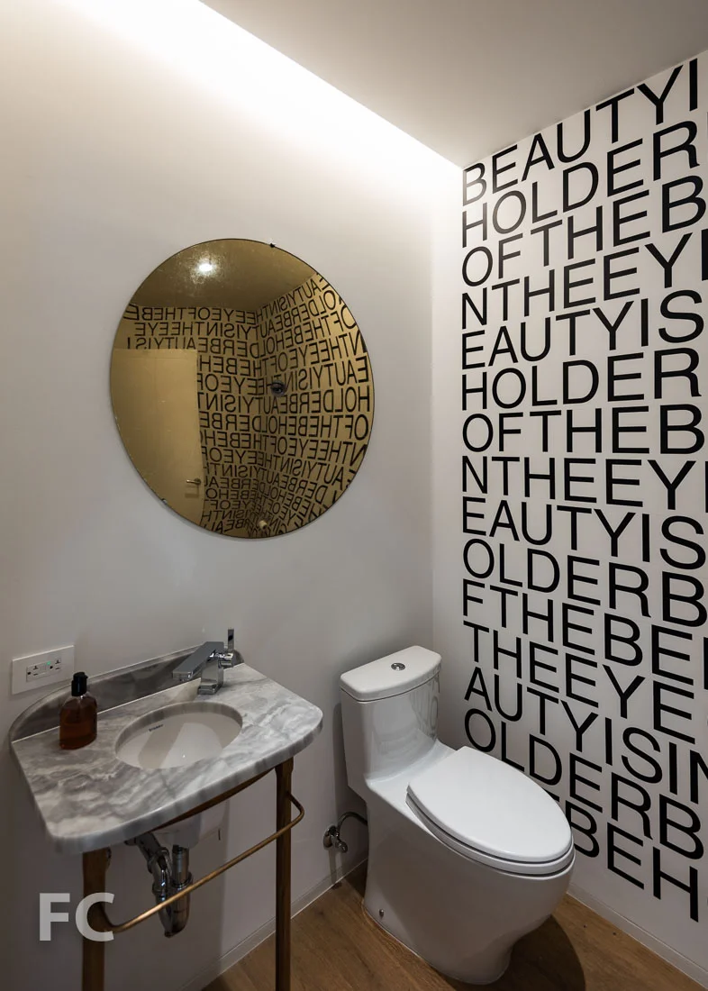 Powder room.