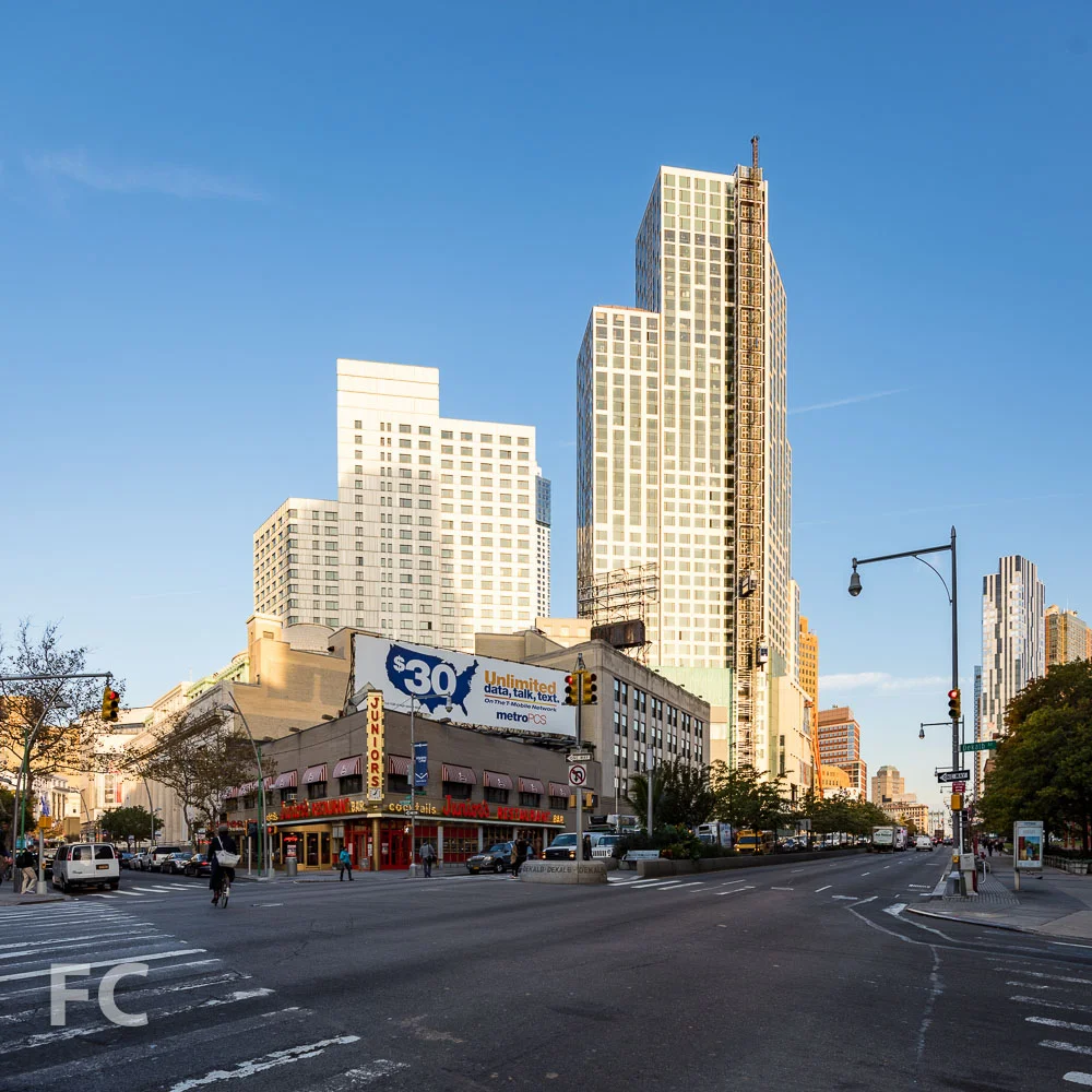 At the intersection of Flatbush and DeKalb Avenues.