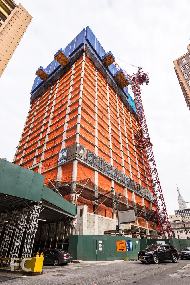 Southwest corner of 401 West 31st Street from West 31st Street.