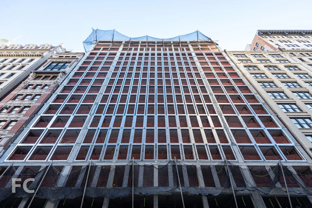 North facade of the West 22nd Street tower.
