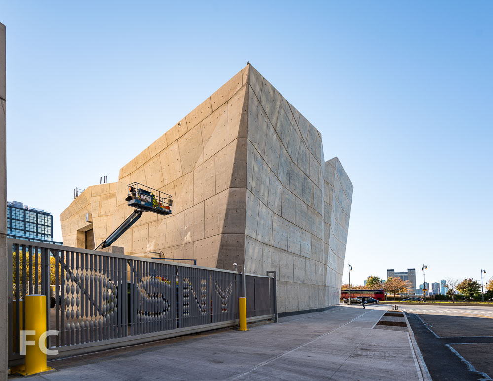 Northeast corner from Spring Street with new entrance gate.