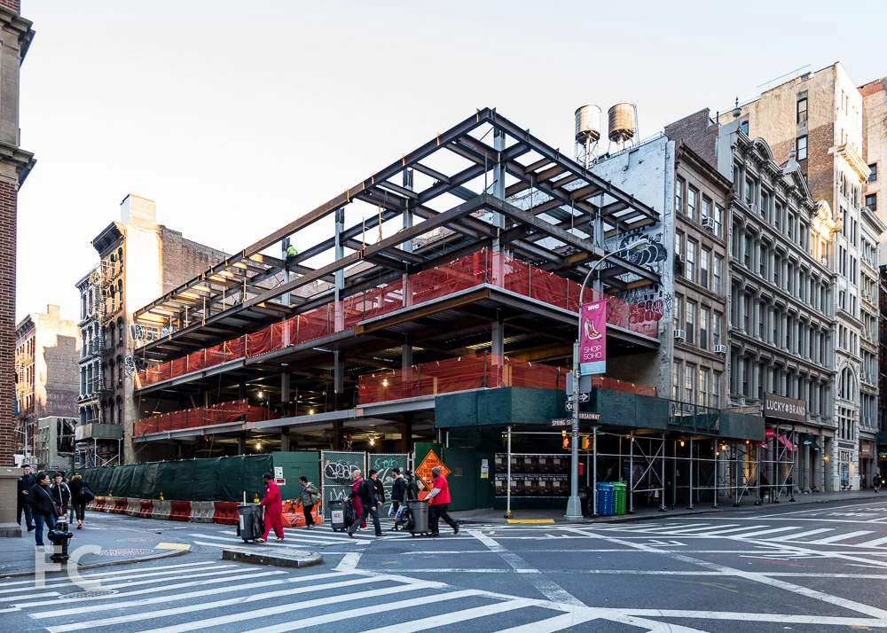 Southeast corner from Broadway.