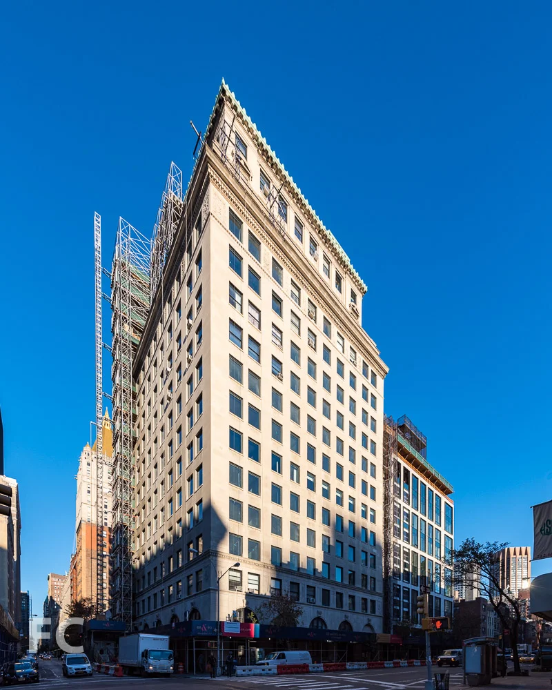Southeast corner of 88 Lexington (left) and 90 Lexington (right) from East 26th Street and Lexington Avenue.