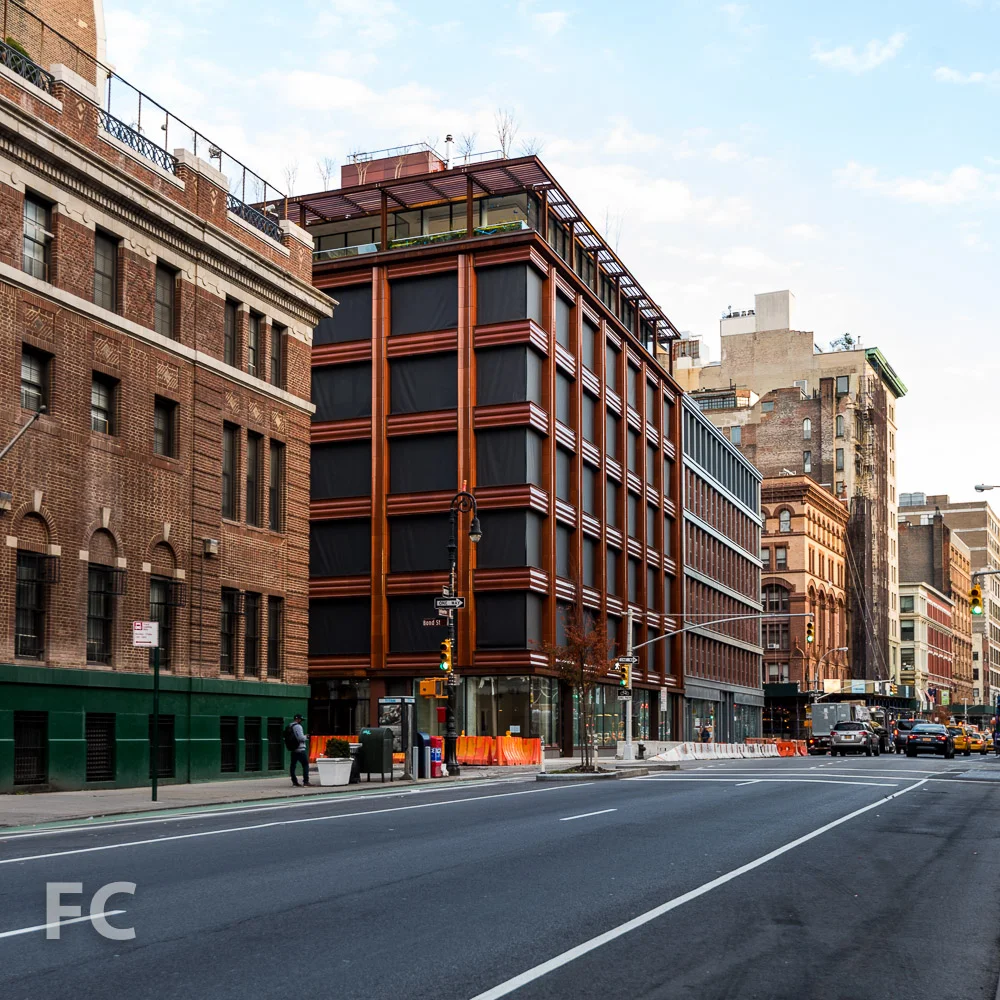 Looking north along Lafayette Street.