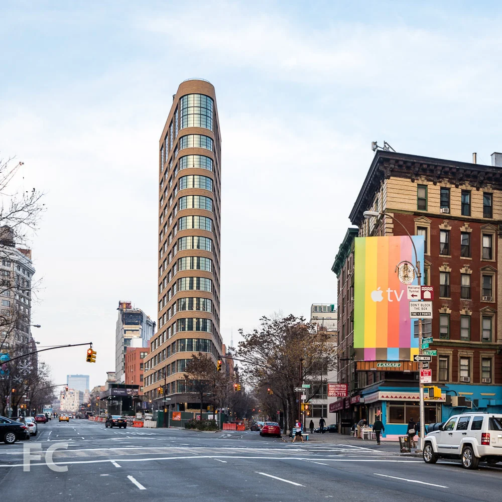 Looking north along the Avenue of the Americas.