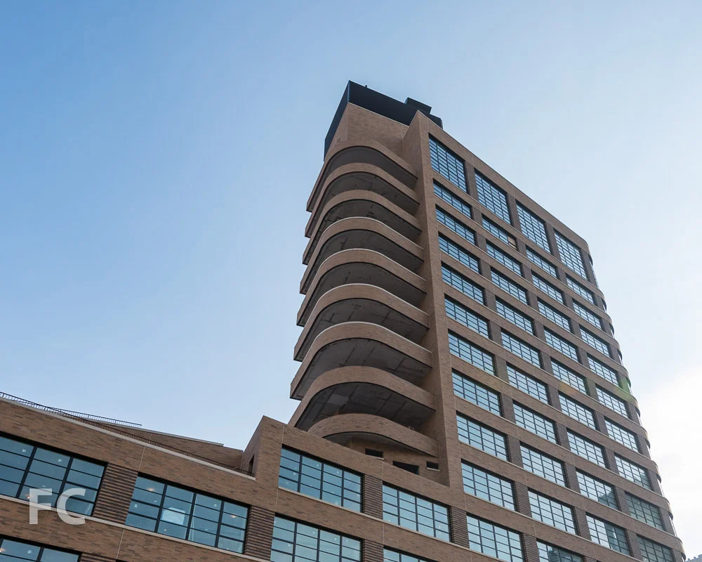 Northwest corner of the tower.