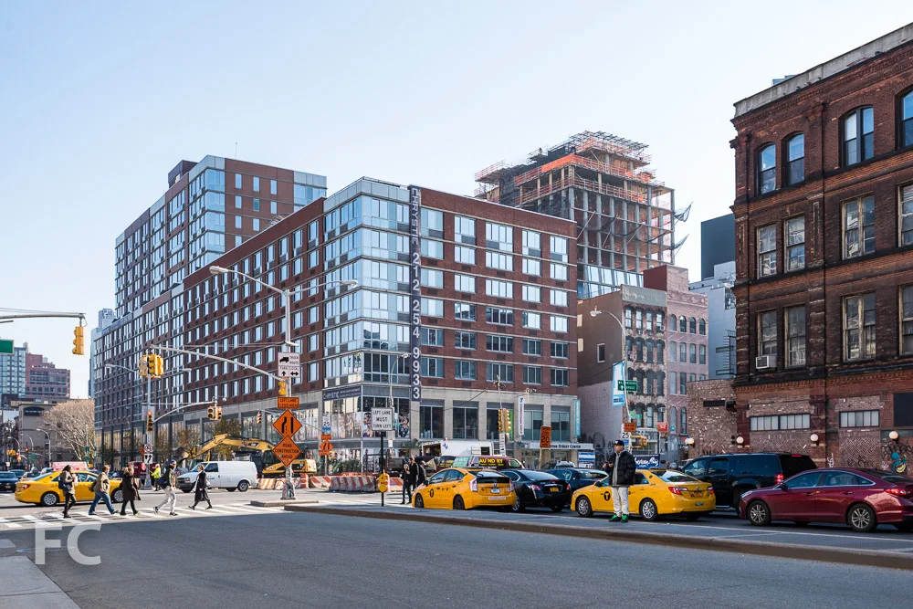 Looking east along East Houston Street.