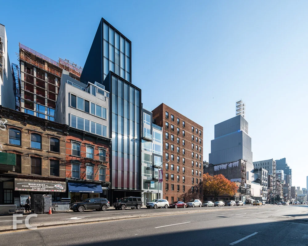 Looking south along Bowery.