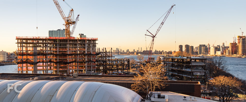 Aerial View of the Phase One campus from the Roosevelt Island tram.