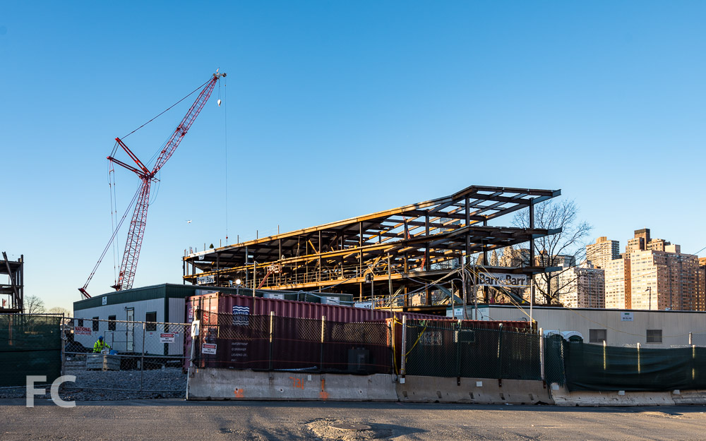 Northeast corner of the Bloomberg Center from North Loop Road.