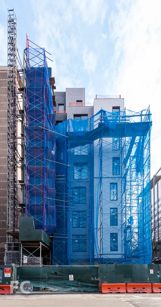 West elevation from Mount Carmel Place.