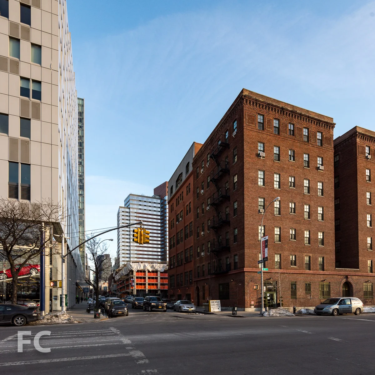 Northwest corner from the intersection of 11th Avenue and West 53rd Street.