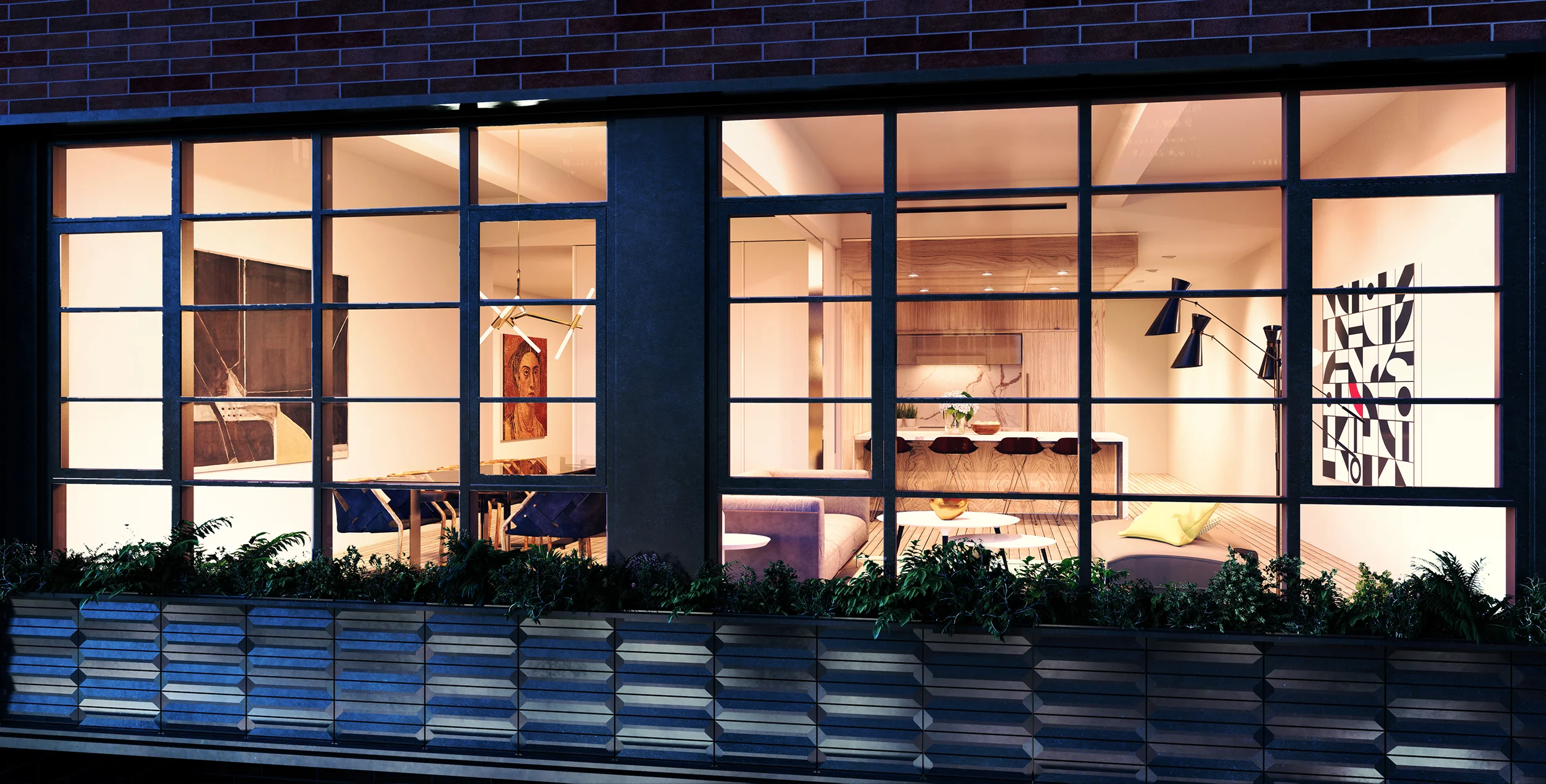 Looking into a residential unit. Rendering courtesy Wordsearch.