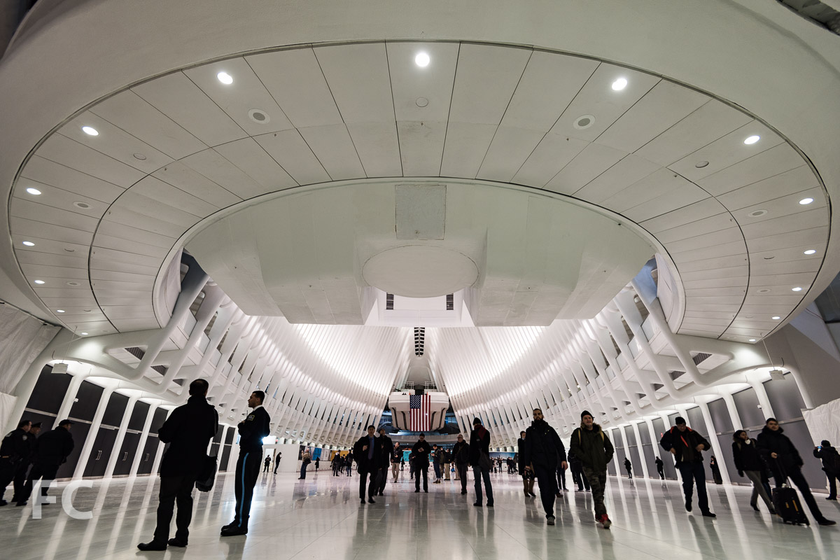 Looking east towards the Transit Hall.
