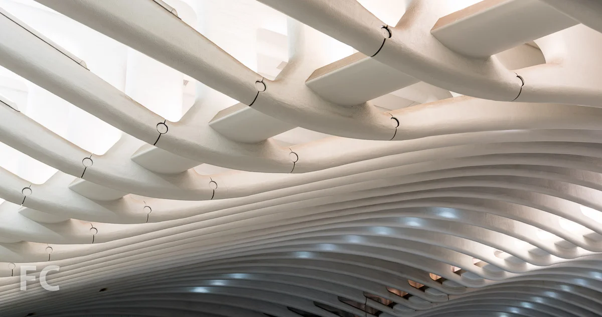 PATH Hall ceiling detail.