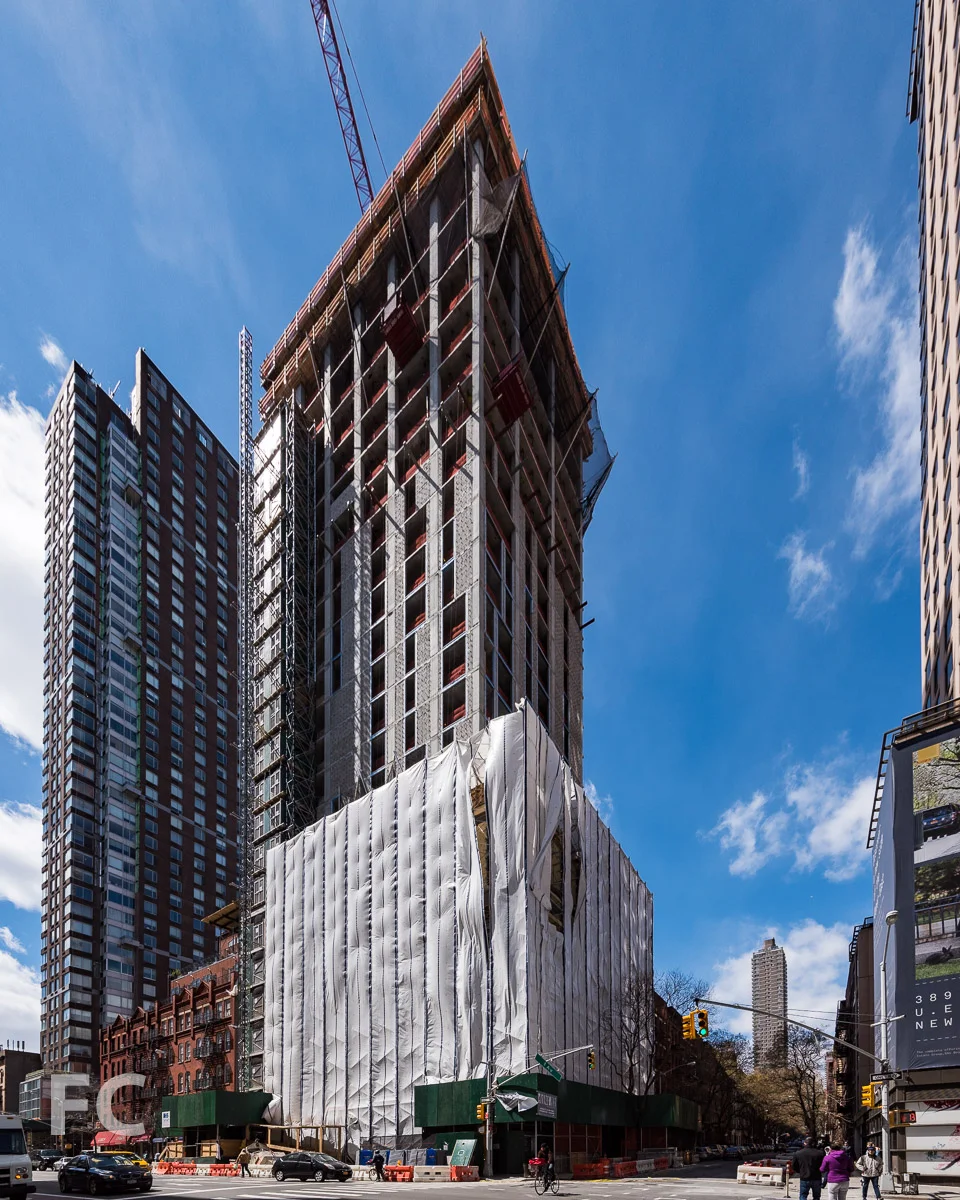 Northeast corner from First Avenue.