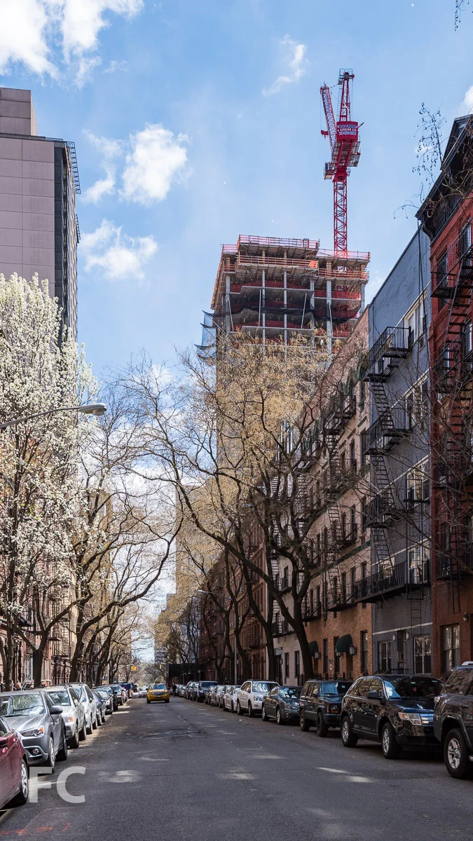 West facade from East 89th Street.
