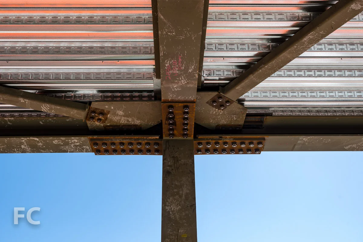 Skybridge structure detail.