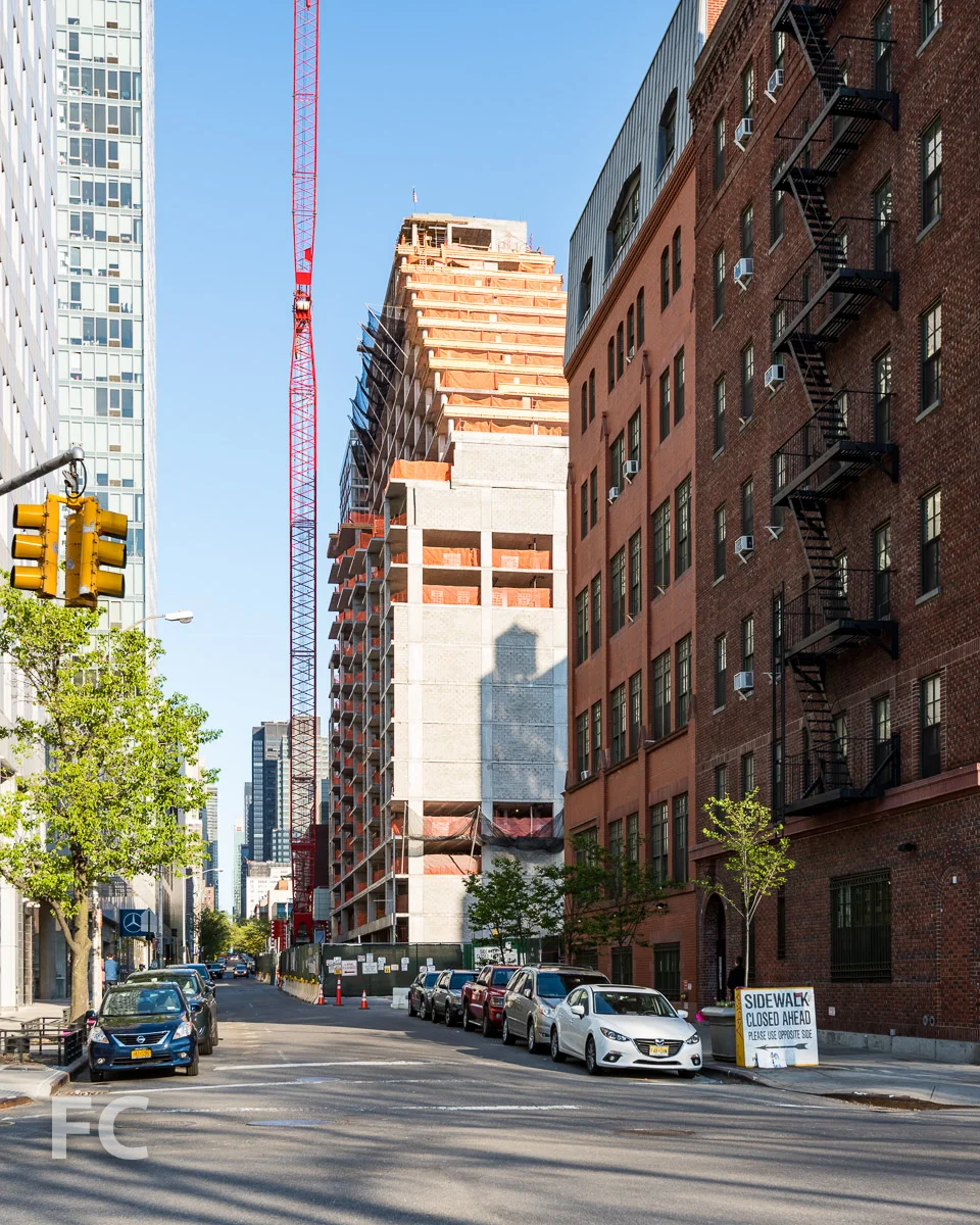 Northwest corner from the intersection of 11th Avenue and West 53rd Street.