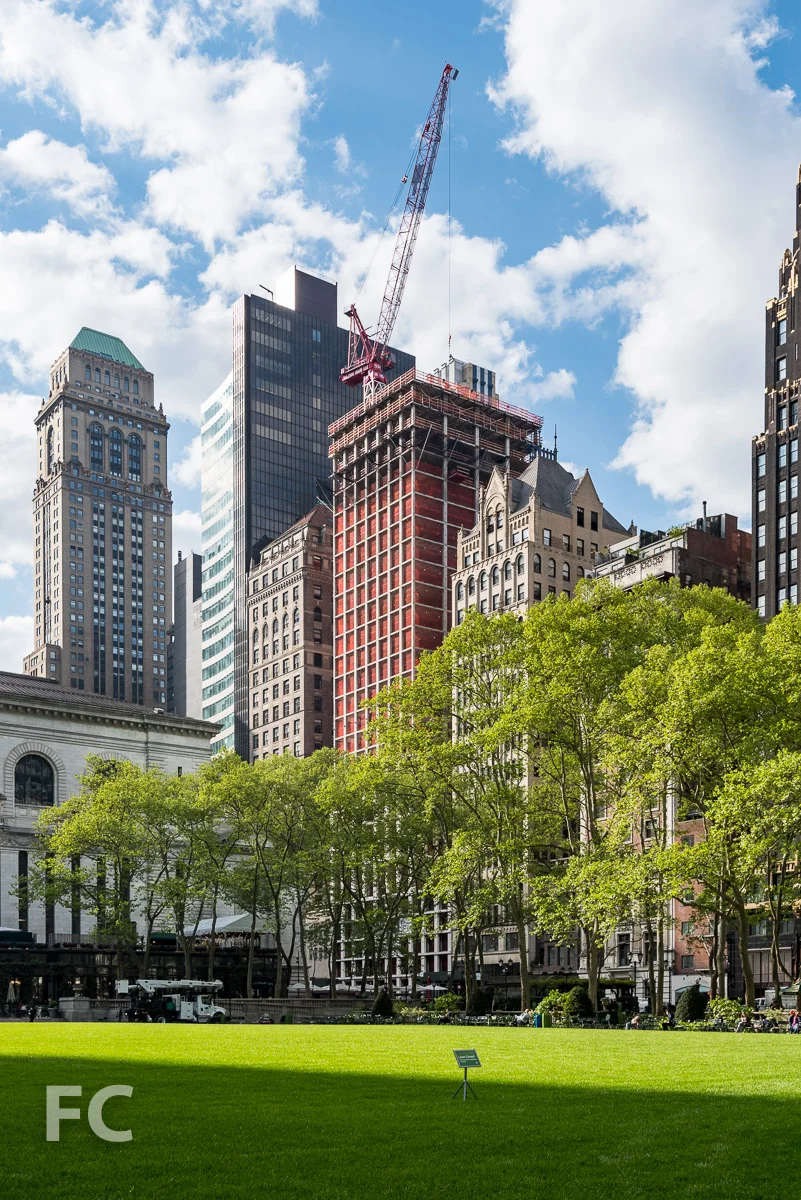 Northwest corner from Bryant Park.