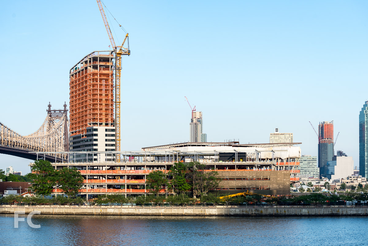 West elevations of the campus.