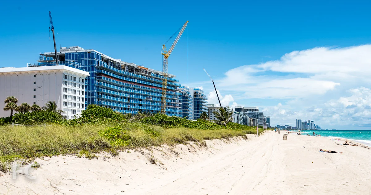 Southeast corner from Surfside Beach.