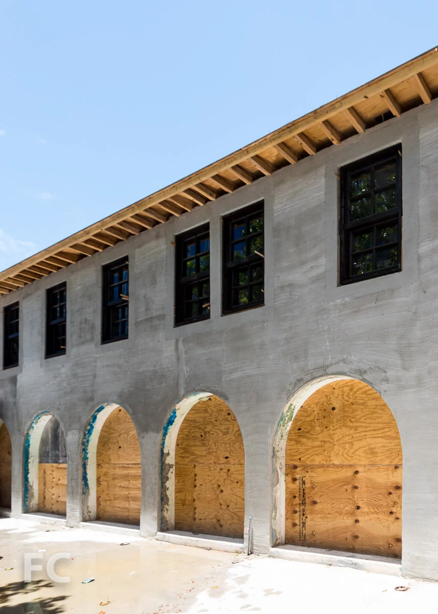 Original Surf Club façade detail.
