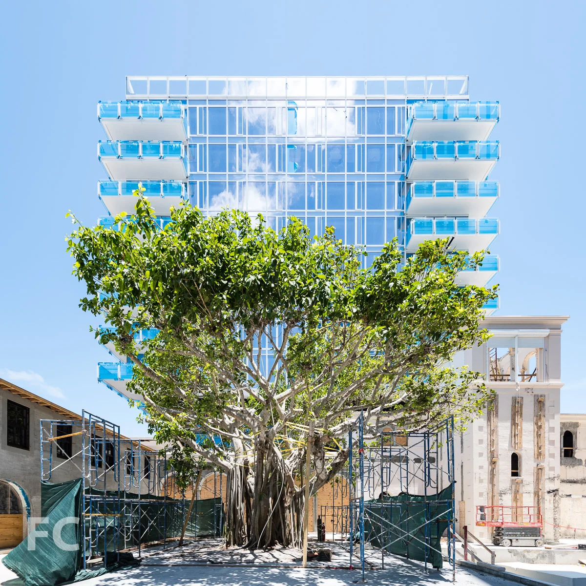 The new courtyard.