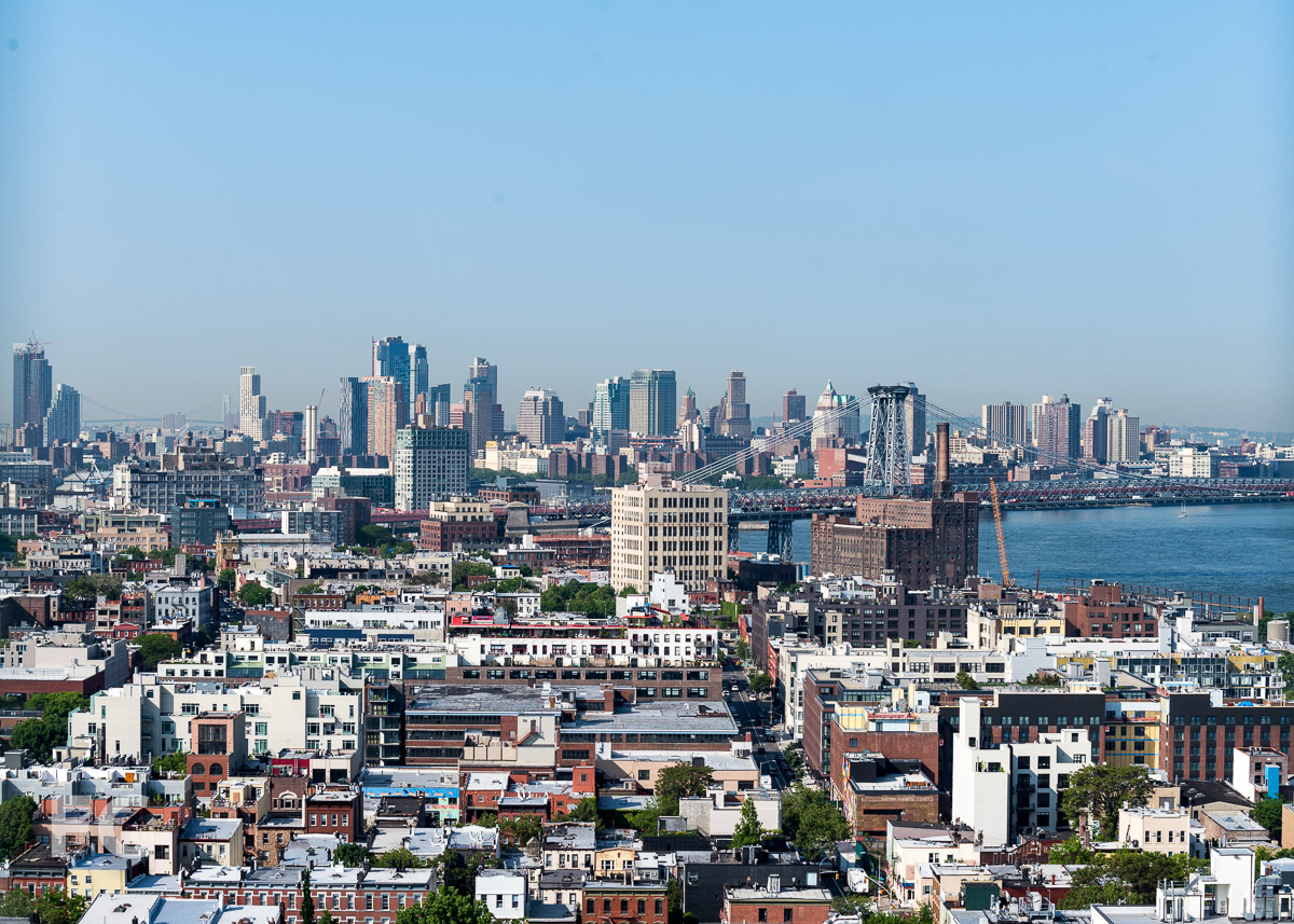 View of Brooklyn from the outdoor event space.
