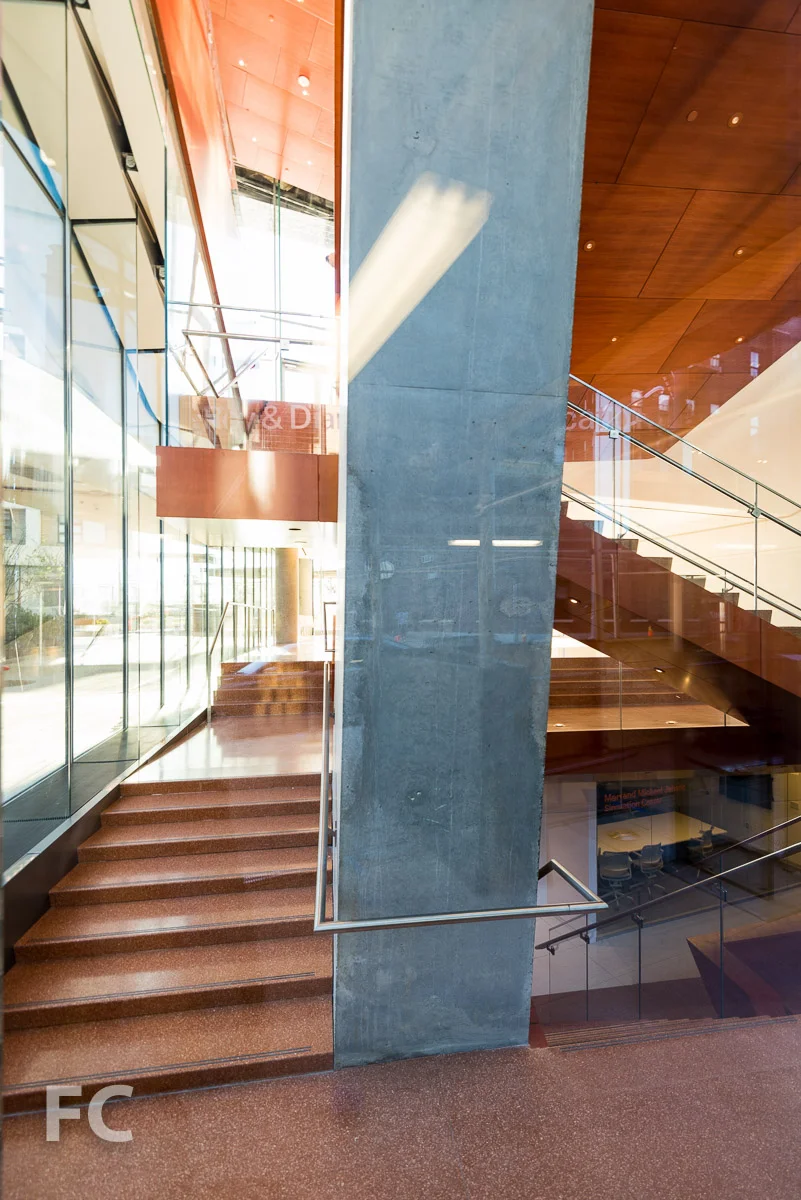 Interior grand stair.