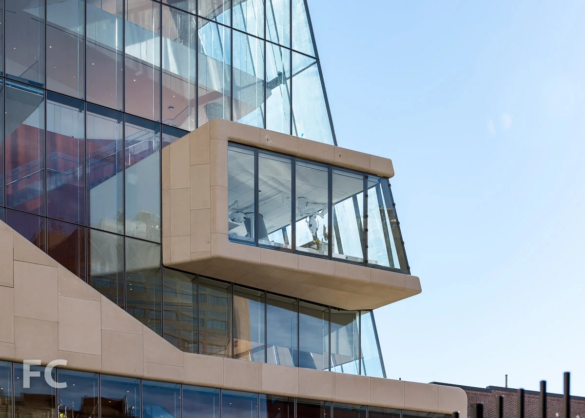 Close-up of the southeast corner.