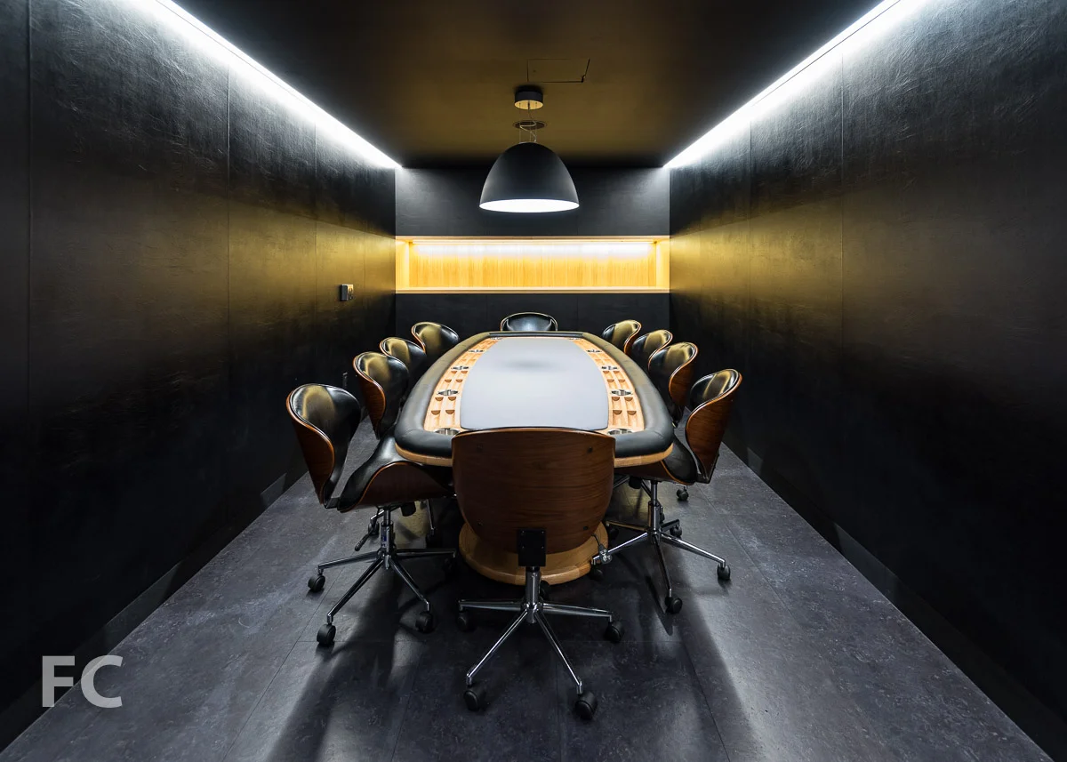Poker room.