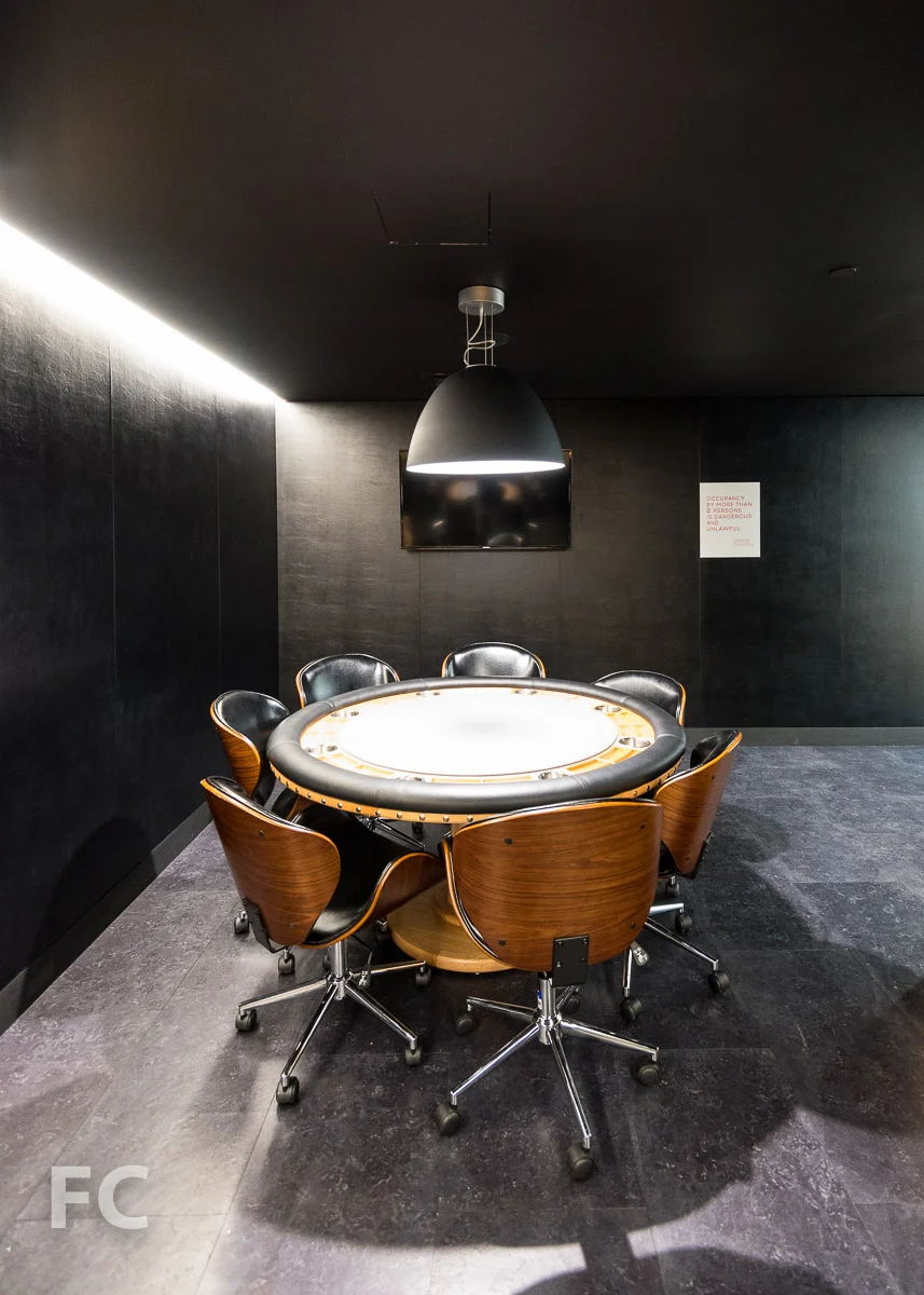 Poker room.